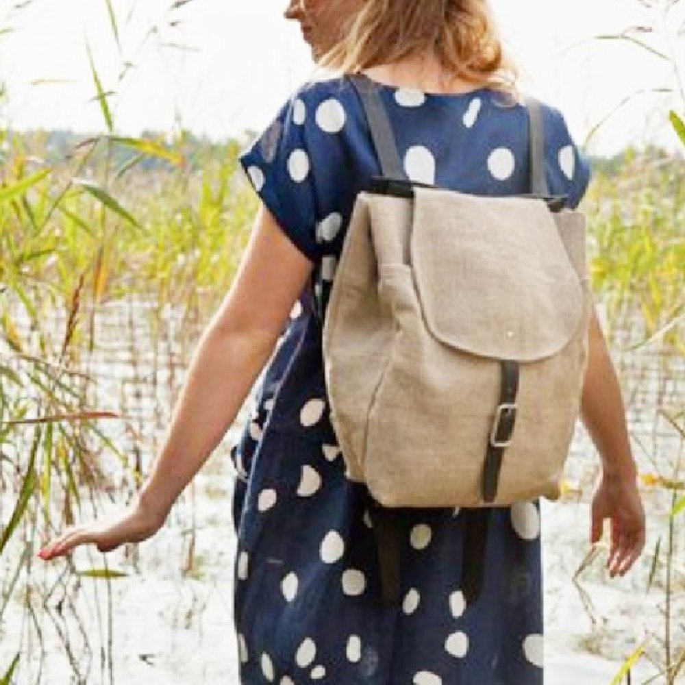 MARIMEKKO KALASSA Linen Backpack - NWT